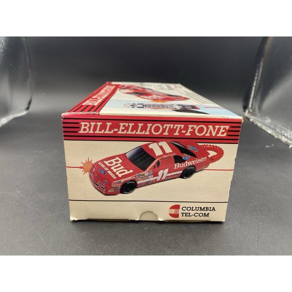 Vintage NASCAR Bill Elliott #11 Budweiser Corded Telephone Columbia Tel-Com - Picture 13 of 14